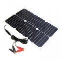 12V 18W Portable Solar Battery Car Charger For Car Battery Automobile Motorcycle Boat