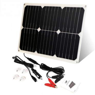 12V 18W Portable Solar Battery Car Charger For Car Battery Automobile Motorcycle Boat