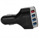 Fast Charging 4 USB Port Car Charger Adapter for Cellphone And Tablet