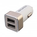 Metal Dual USB Quick Car Charger 5V 2.4A For iPhone SE/6S/6S Plus/6/6 Plus/Galaxy S7 Ipad