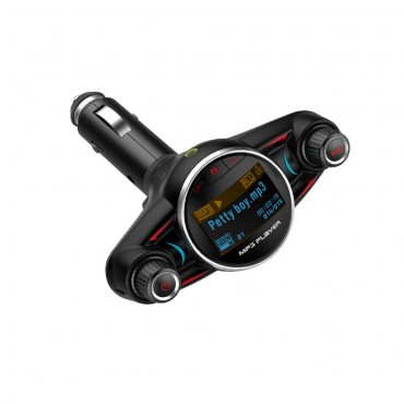 BT08 Big Eyes Double Head bluetooth 180° Rotation Car Charger