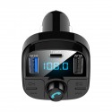 BT29 Bluetooth 5.0 Car Kit Wireless FM Transmitter Dual USB Fast Charger Audio Mp3 Player With TF Slot Type-C Port