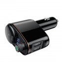 S-06 Double USB Outputs Battery Voltage Monitor bluetooth 4.2 MP3 Car Charger