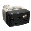 Car Charger Power Inverter Adapter Converter USB Outlet DC 12V 24V to AC 220V