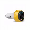 Dual USB Car Charger Voltage Current Test Display Alarm Charger 24V 2.1A