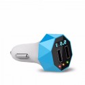 Dual USB Car Charger Voltage Current Test Display Alarm Charger 24V 2.1A