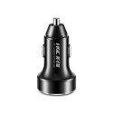 HSC-2000 4.8A Type-c Dual USB Aluminum Alloy Car Charger