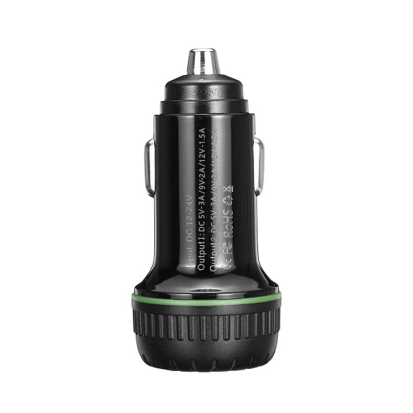 Dual Port QC3.0 (18W+18W) Multifunction Car Charger