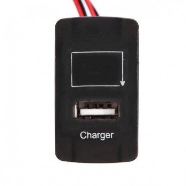 JZ5002-1 Car Battery Charger 2.1A USB Port with Voltage Display Dedication Only for Honda Auto
