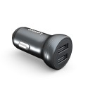 HC10 Car Charger Car Cigarette Lighter 2 in 1 Dual USB Fast Charger