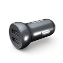 HC10 Car Charger Car Cigarette Lighter 2 in 1 Dual USB Fast Charger