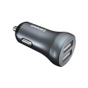 HC10 Car Charger Car Cigarette Lighter 2 in 1 Dual USB Fast Charger