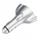 Metal Low Impedance USB Charging Port Type-C And Independent 3A Port Output Car Charger