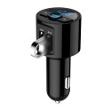 Mini LED Display Dual USB bluetooth Hands-free Smart Quick Car Charger Built-in Microphone