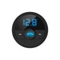 Mini LED Display Dual USB bluetooth Hands-free Smart Quick Car Charger Built-in Microphone