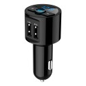 Mini LED Display Dual USB bluetooth Hands-free Smart Quick Car Charger Built-in Microphone