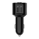 Mini LED Display Dual USB bluetooth Hands-free Smart Quick Car Charger Built-in Microphone