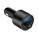 Mini LED Display Dual USB bluetooth Hands-free Smart Quick Wireless 3.6A Car Charger with Microphone