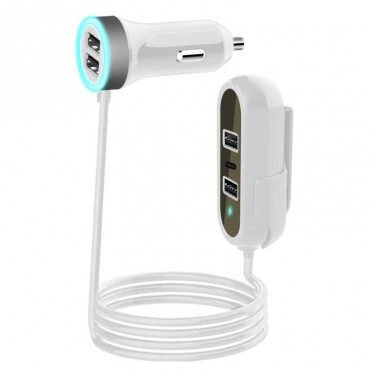 PD18W 5V Car Charger With 5 USB Ports