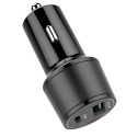 QC 3.0 Car Charger Metal Double Aperture PD Two In One Car Charger