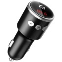 QC3.0 Quick Car Charger bluetooth FM Transmitter MP3 Fast Charging Dual USB Hands Free Call
