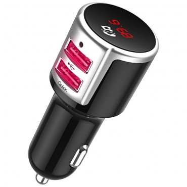 QC3.0 Quick Car Charger bluetooth FM Transmitter MP3 Fast Charging Dual USB Hands Free Call