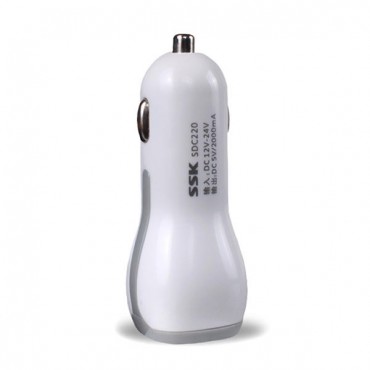 SDC220 Dual USB Universal Car Charger For Mobile Phone iPAD