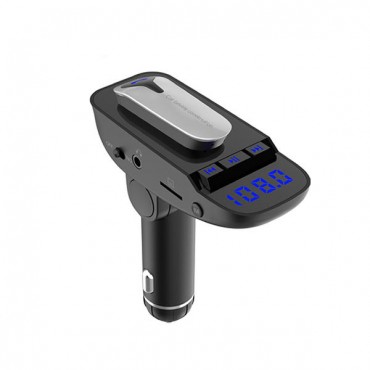 ER9 Wireless bluetooth V4.2 Headset FM Transmitter Car MP3 Adapter Car Kit TF SD Card USB Port