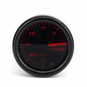 Universal 2 Inch 52mm Mechanical Vacuum Intake Gauge Digital 7 Color LED Display Car Odometer