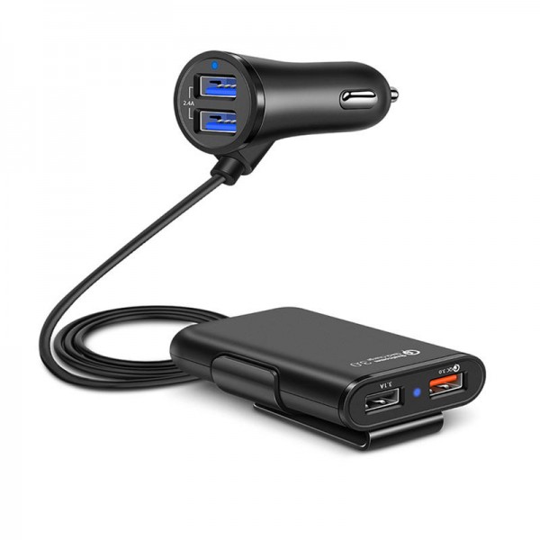 Universal 4 Ports USB Car Fast Charger QC3.0 Quick Charging USB Adapter