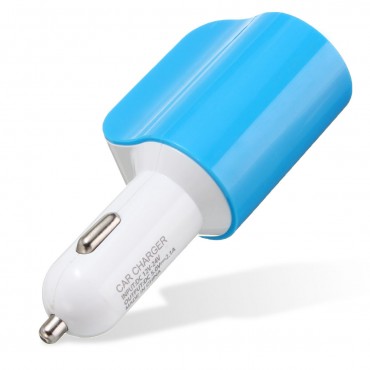 Universal Dual USB Port Car Charger Adapter Voltage DC 5V 2.1A 120W for iphone