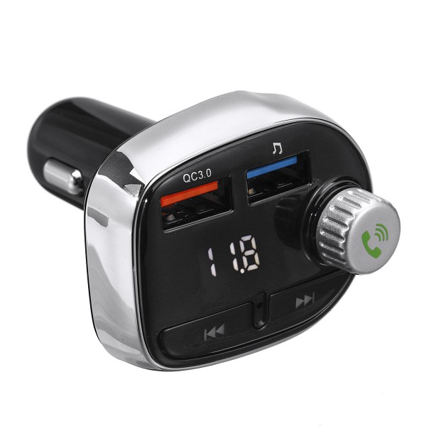 Wireless Bluetooth Car MP3 Player FM Transmitter Radio LCD SD Dual USB Car Charger Kit