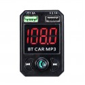 Wireless Bluetooth Handsfree 3.1A Fast Charge Car Kit FM Transmitter MP3 Player Dual USB Charger
