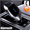 X5 LCD Wireless FM Transmitter MP3 Player TF Car Kit Charger with bluetooth Function