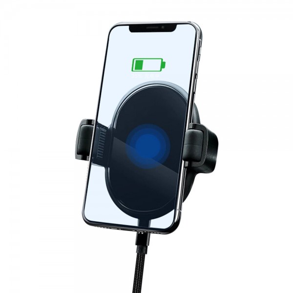 BM2023 10W Car Wireless Charger Phone Holder 360 Degree Adjustment with Automatic Memory Function Fast Charging Phone Stand