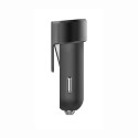 BM2036 12V Mini Car Charger Dual-port USB Fast Charging Universal with Safety Hammer Cutter