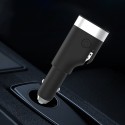 BM2127 12V USB Car Charger Multifunctional Safety Hammer 2200mAh Portable Power Bank Vehicle Safety Tool with LED Flashlight