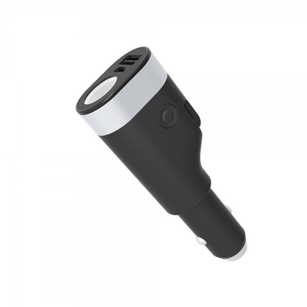 BM2127 12V USB Car Charger Multifunctional Safety Hammer 2200mAh Portable Power Bank Vehicle Safety Tool with LED Flashlight