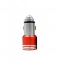 ZQ-N404 USB Car Charger With Safety Hammer Auto Power Adapter For iPhone Samsung Phone MP3