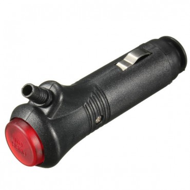 12-24V LED Car Cigarette Lighter Male Socket Plug Connector Fuse