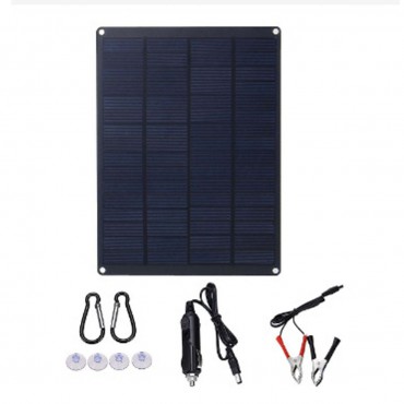 18V Portable Solar Panel Kit Outdoor Camping Car Caravan Boat Charger Battery