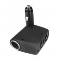 3 Way Car Cigarette Lighter Socket with USB 90 Degree Rotate