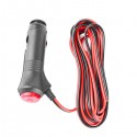 Car Power Cord Cigarette Lighter Plug Power Wire 3m Current Cable