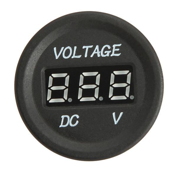 Car Solar Monitor DC Supply Voltage Display