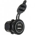 Car Vehicle Dual USB Power Charger Sockets Waterproof 5V 2.1A 2.1A