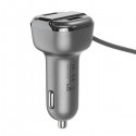 T52S Car Charger Cigarette Lighter One in Two Phone Lines with Voltage Switch Interface