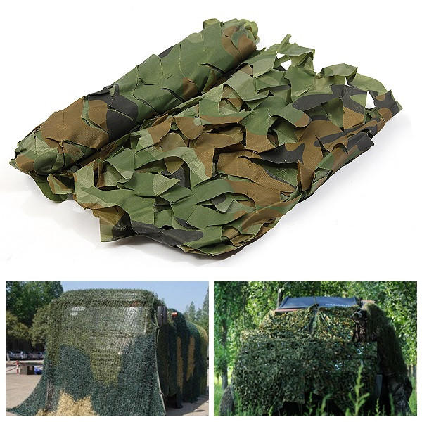 1mX1m Camo Camouflage Net For Car Cover Camping Military Hunting Shooting Hide
