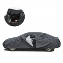 2 Layer Outdoor FUll Car Cover Waterproof Snow Dust Sun UV Shade Cover Foldable Size L For Sedan Saloon