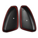 2 PCS Black ABS Carbon Fiber Extetior Side Car Door Back Mirror Covers For Mazda 6 Atenza 2014-2017