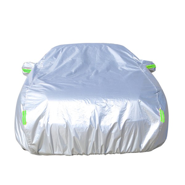 210T Silver Coated Car Cover Dustproof Sunscreen Rainproof Car Protected Full Cover